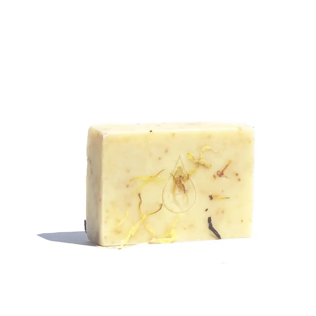 By Valenti Oriental Passion bar soap with natural ingredients on a white background